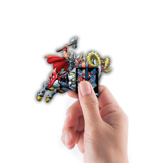 Mech Strike: Mechasaurs: Thor Minis        - Officially Licensed Marvel Removable     Adhesive Decal