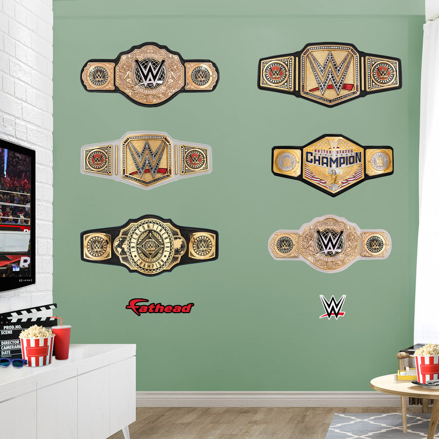 WWE - RealBig Titles Collection - Official WWE - Reusable Vinyl Wall Decals #2