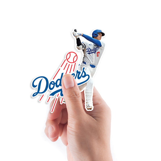Los Angeles Dodgers: Shohei Ohtani Minis        - Officially Licensed MLB Removable     Adhesive Decal