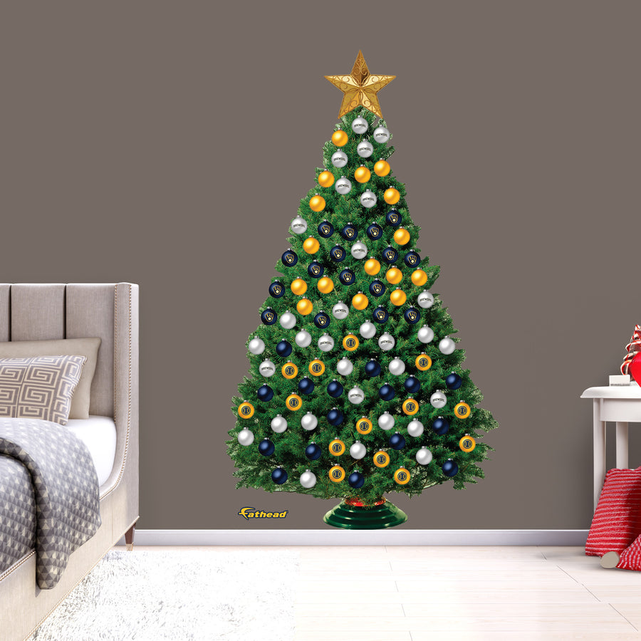 Milwaukee Brewers - Decorate Your Own Christmas Tree - Official MLB - Reusable Vinyl Wall Decals