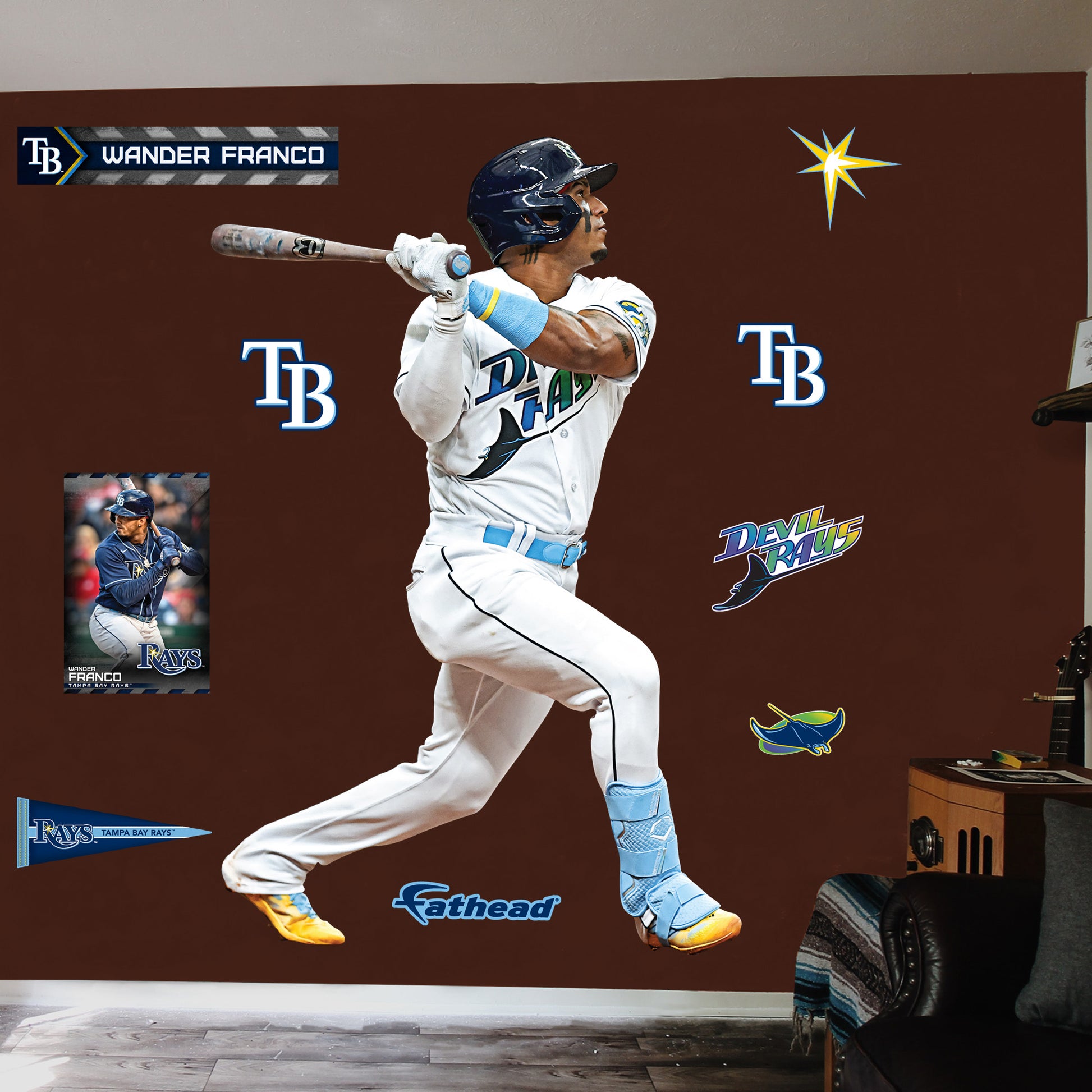 Tampa Bay Rays: Wander Franco 2023 Throwback - Officially Licensed MLB  Removable Adhesive Decal