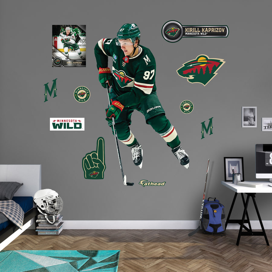 Kirill Kaprizov - RealBig Collection - Official NHL - Minnesota Wild - Reusable Vinyl Wall Decals #3