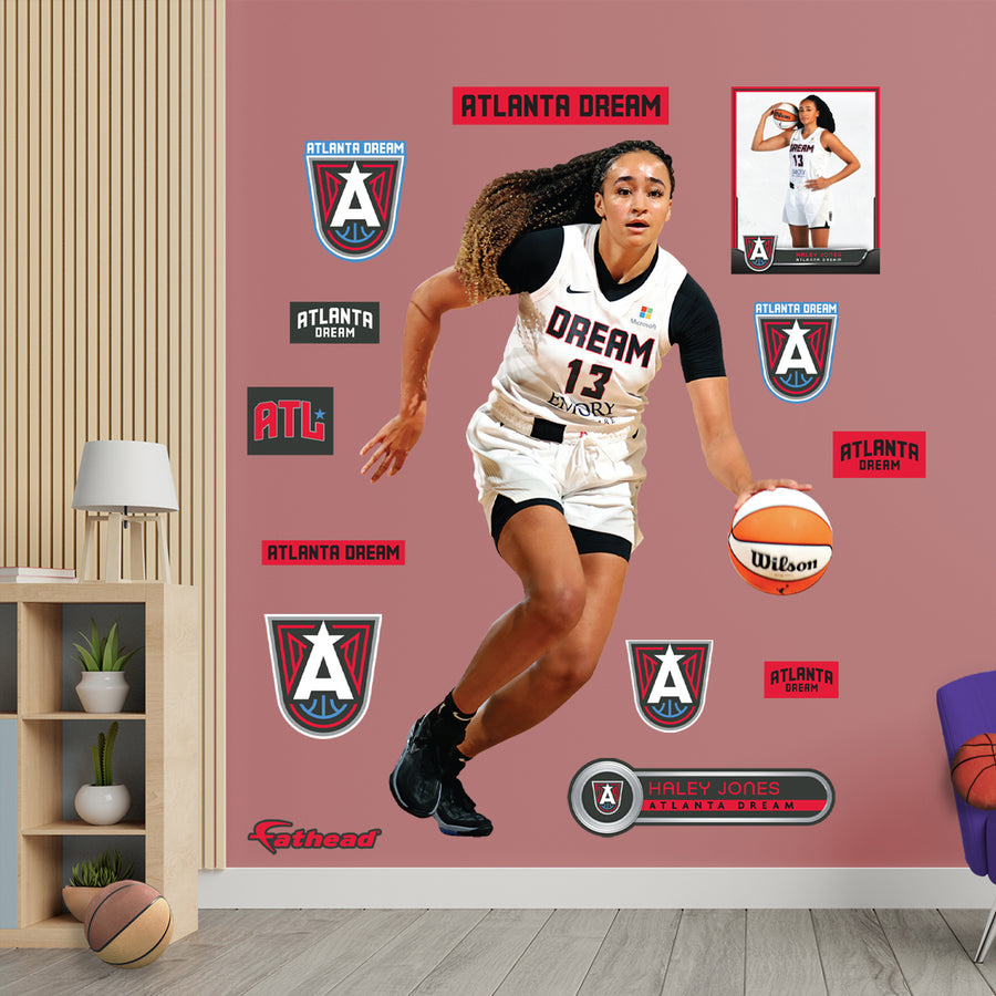 Haley Jones - RealBig Collection - Official WNBA - Atlanta Dream - Reusable Vinyl Wall Decals