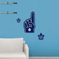 Toronto Maple Leafs:    Foam Finger        - Officially Licensed NHL Removable     Adhesive Decal