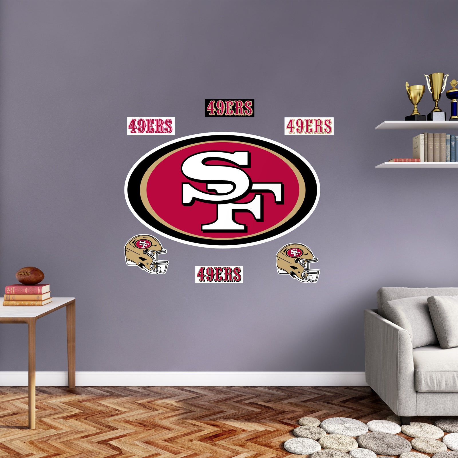 Niners Vinyl San Francisco 49ers - RealBig Logo Collection - Official NFL - Reusabl ...