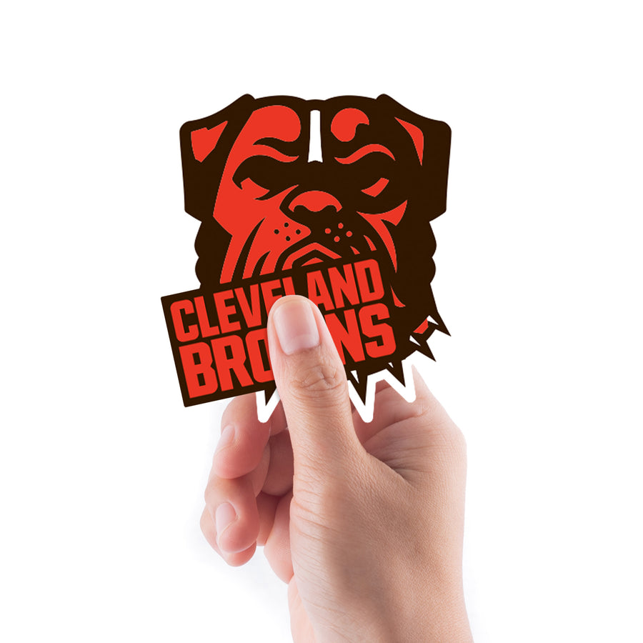 Cleveland Browns - 5 Logo Minis (Mixed Sizes) - Official NFL - Reusable Vinyl Decals #1