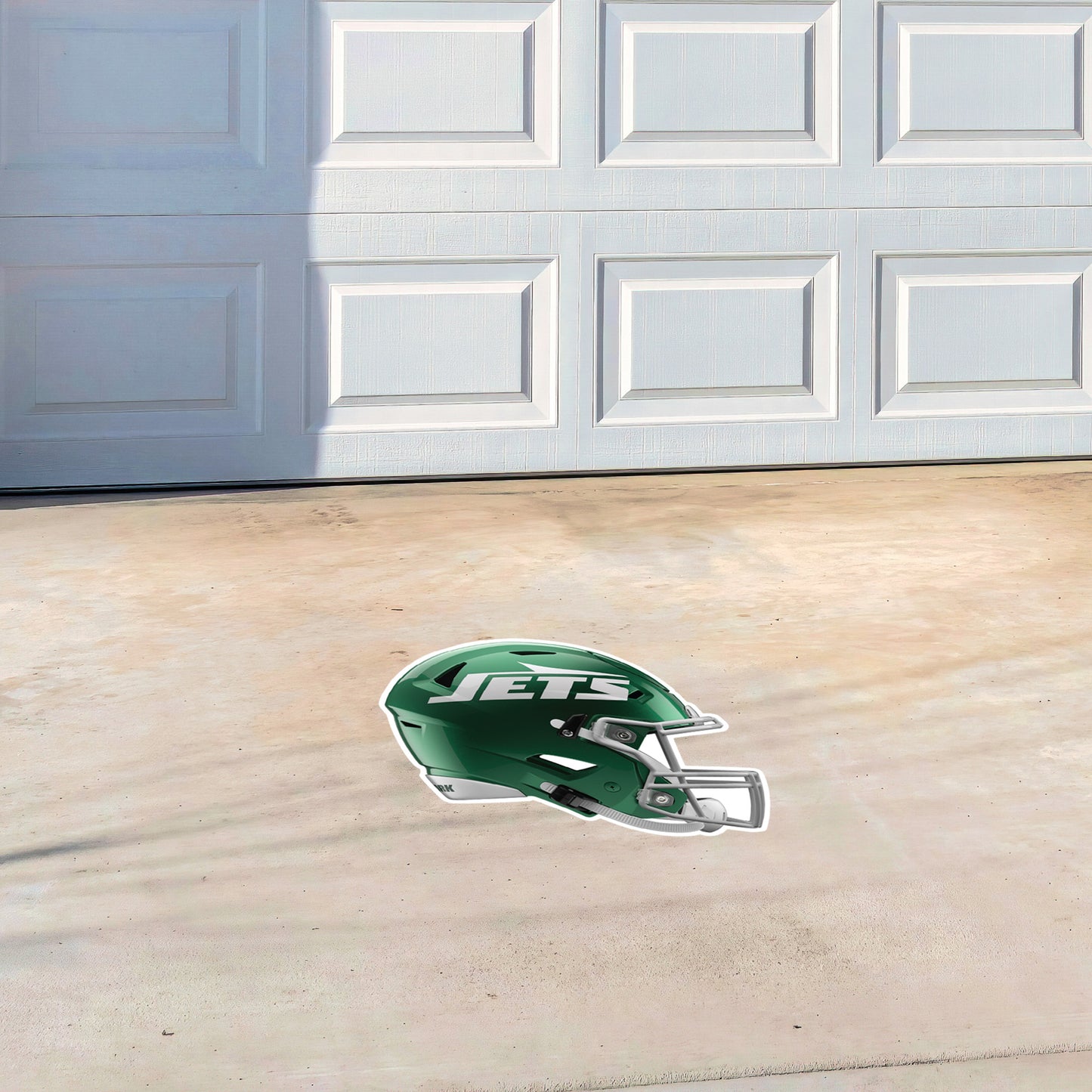 New York Jets - Helmet - Outdoor Floor Decal - Official NFL - Scratch Resistant Alumigraphics Grip