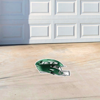 New York Jets - Helmet - Outdoor Floor Decal - Official NFL - Scratch Resistant Alumigraphics Grip