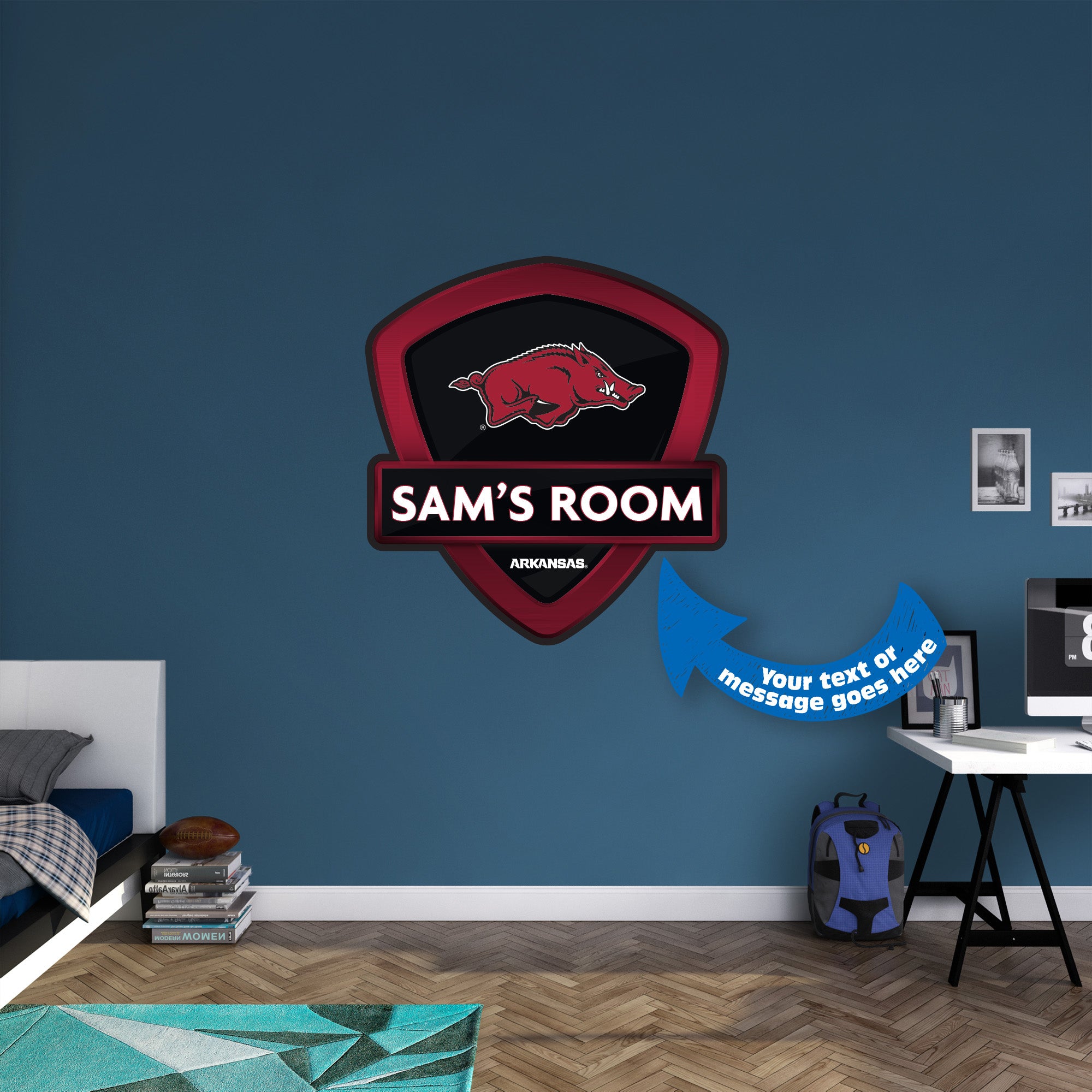 Personalized Razorback Sign Arkansas Razorbacks - Badge - With Personalized Name - Official NCAA ...