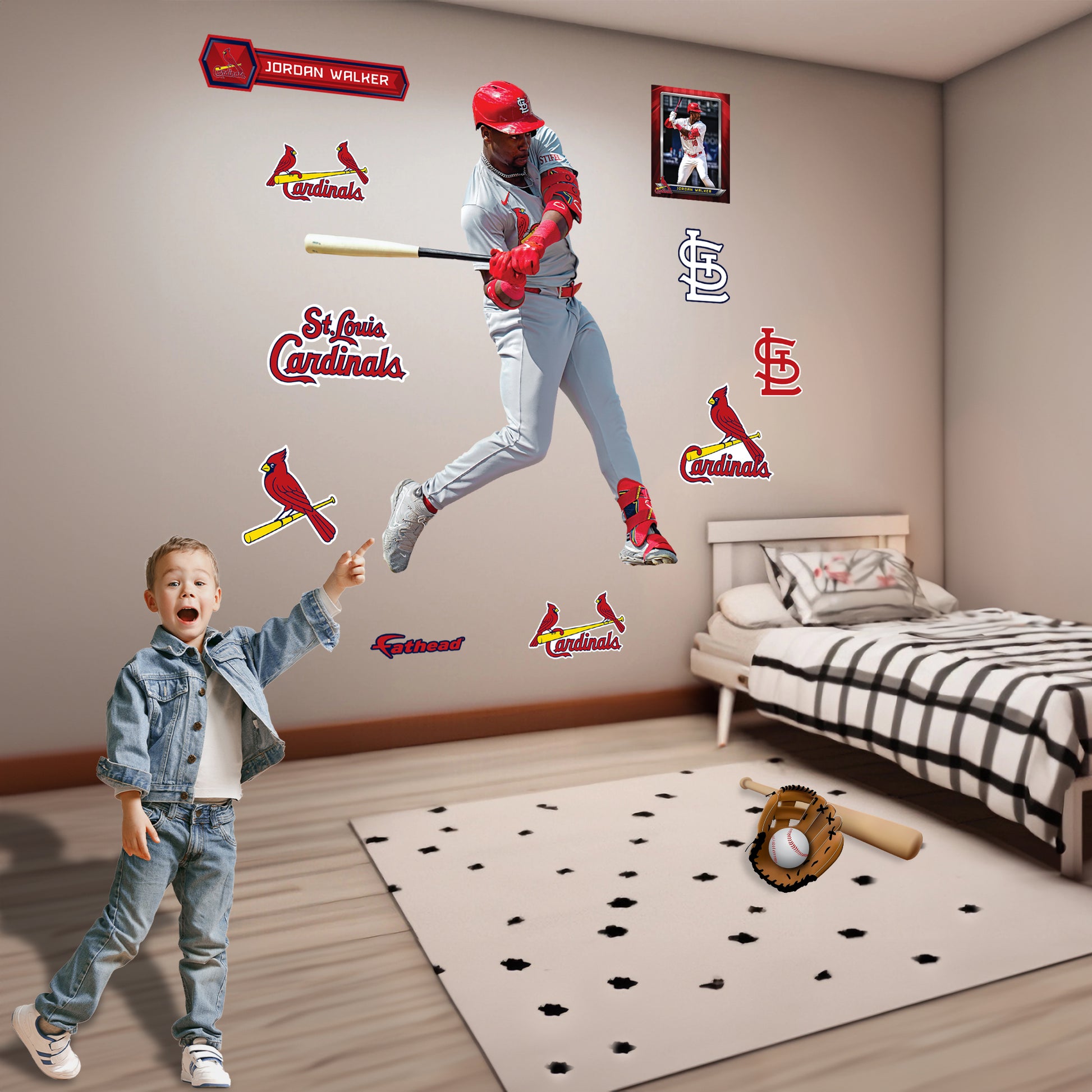 Life-Size Athlete +10 Decals  (63"W x 77"H) 