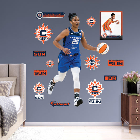 Connecticut Sun: Alyssa Thomas         - Officially Licensed WNBA Removable     Adhesive Decal