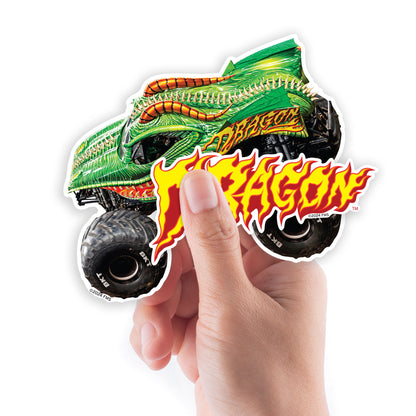 Dragon  Minis        - Officially Licensed Monster Jam Removable     Adhesive Decal