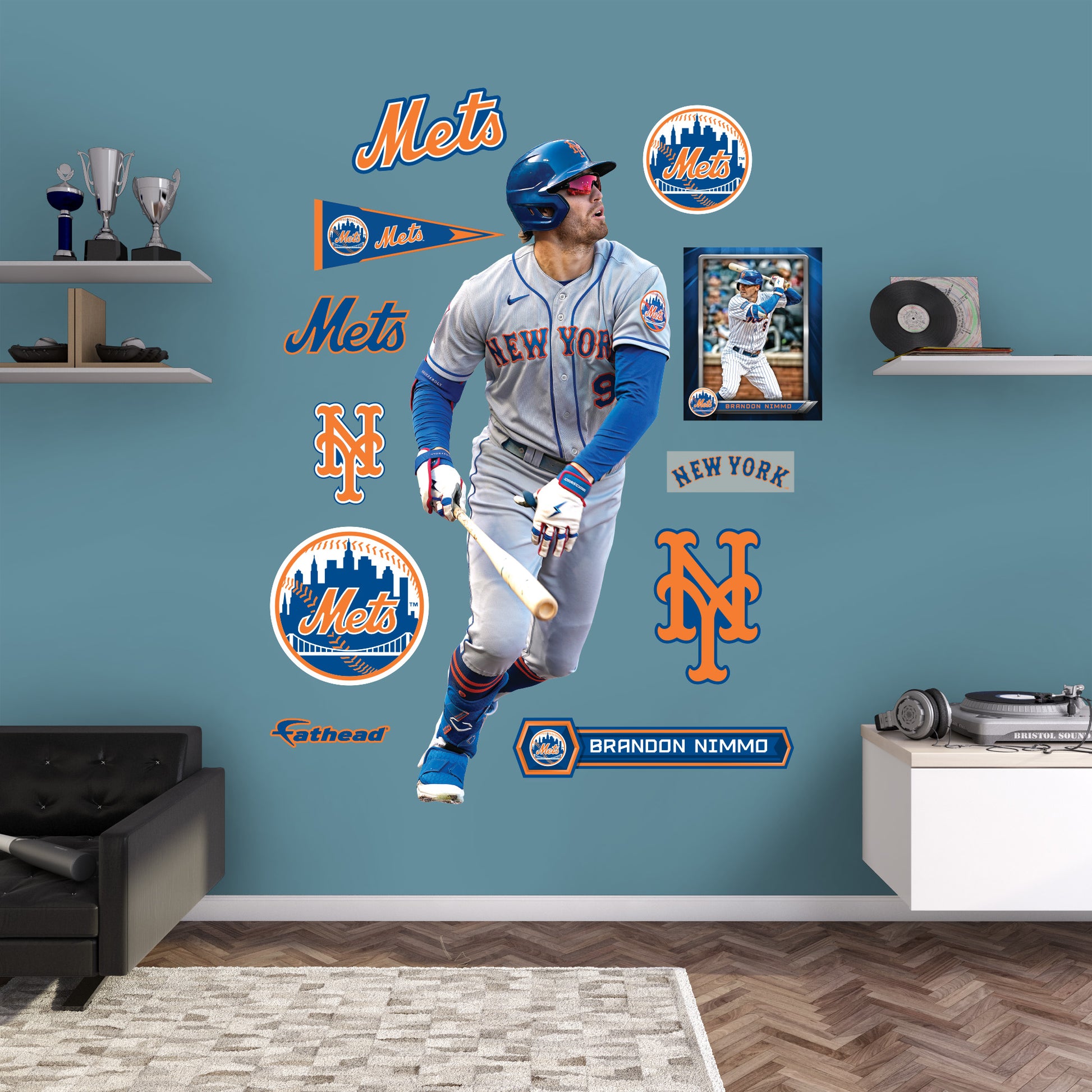New York Mets: Brandon Nimmo 2023 - Officially Licensed MLB Removable –  Fathead