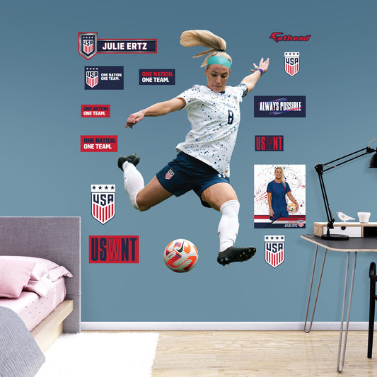 Julie Ertz 2023        - Officially Licensed USWNT Removable     Adhesive Decal
