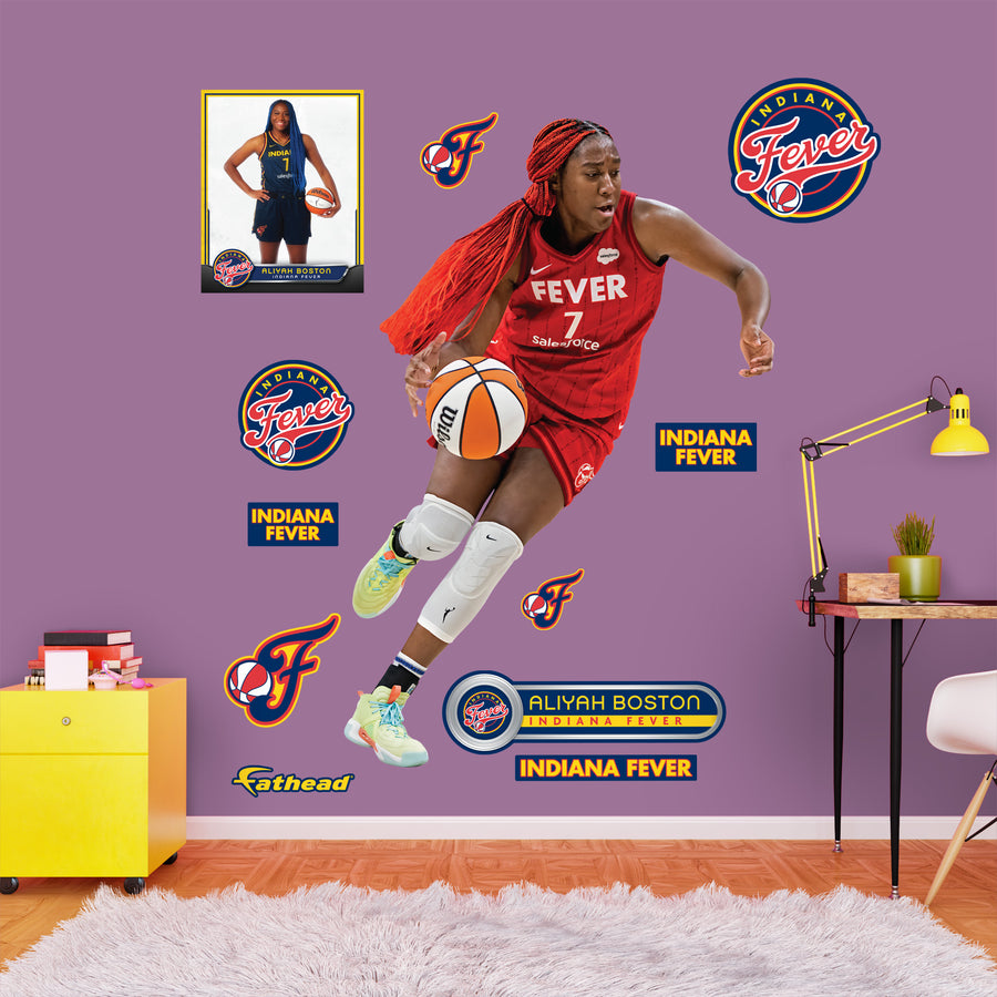 Aliyah Boston - RealBig Collection - Official WNBA - Indiana Fever - Reusable Vinyl Wall Decals