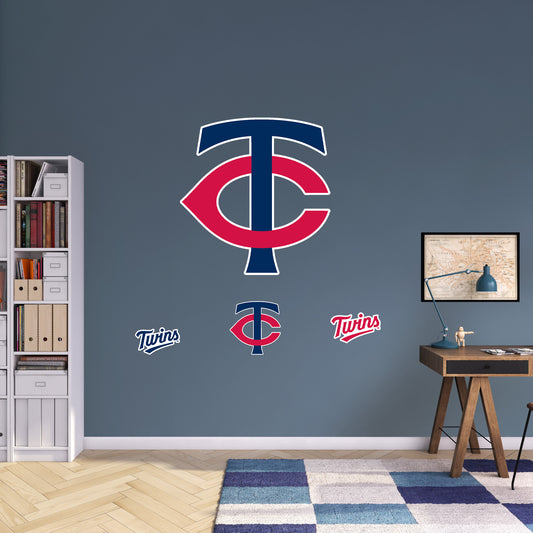 Minnesota Twins:   Logo        - Officially Licensed MLB Removable     Adhesive Decal