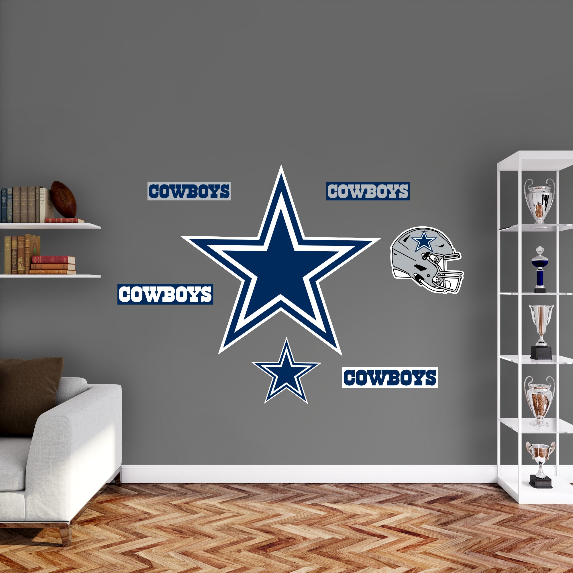 Dallas Cowboys - RealBig Logo Collection - Official NFL - Reusable Vin ...