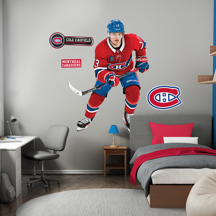 Cole Caufield - Realbig Collection - Official NHL - Montreal Canadiens - Reusable Vinyl Wall Decals
