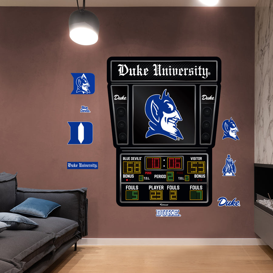 Duke Blue Devils - RealBig Basketball Scoreboard Collection - Official NCAA - Reusable Vinyl Wall Decals