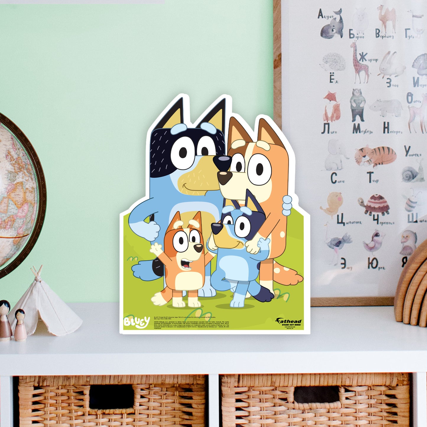 Bluey:  Family Group  Mini   Cardstock Cutout  - Officially Licensed BBC    Stand Out