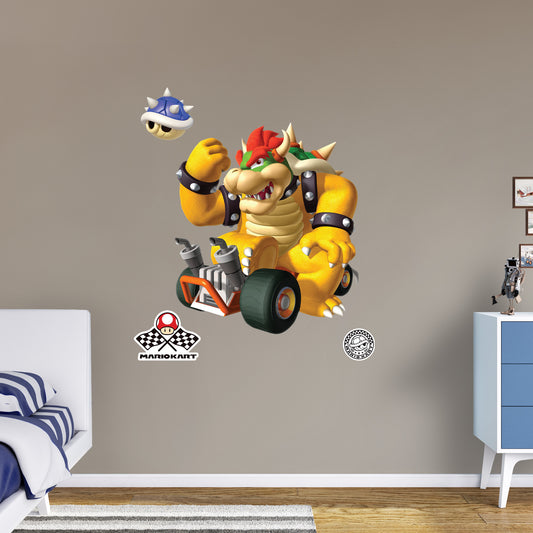 Mario Kart: Bowser RealBig        - Officially Licensed Nintendo Removable     Adhesive Decal