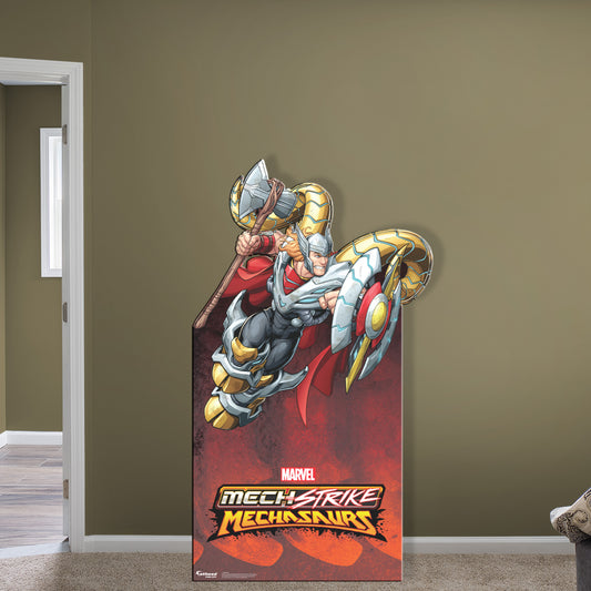 Mech Strike: Mechasaurs: Thor Life-Size   Foam Core Cutout  - Officially Licensed Marvel    Stand Out