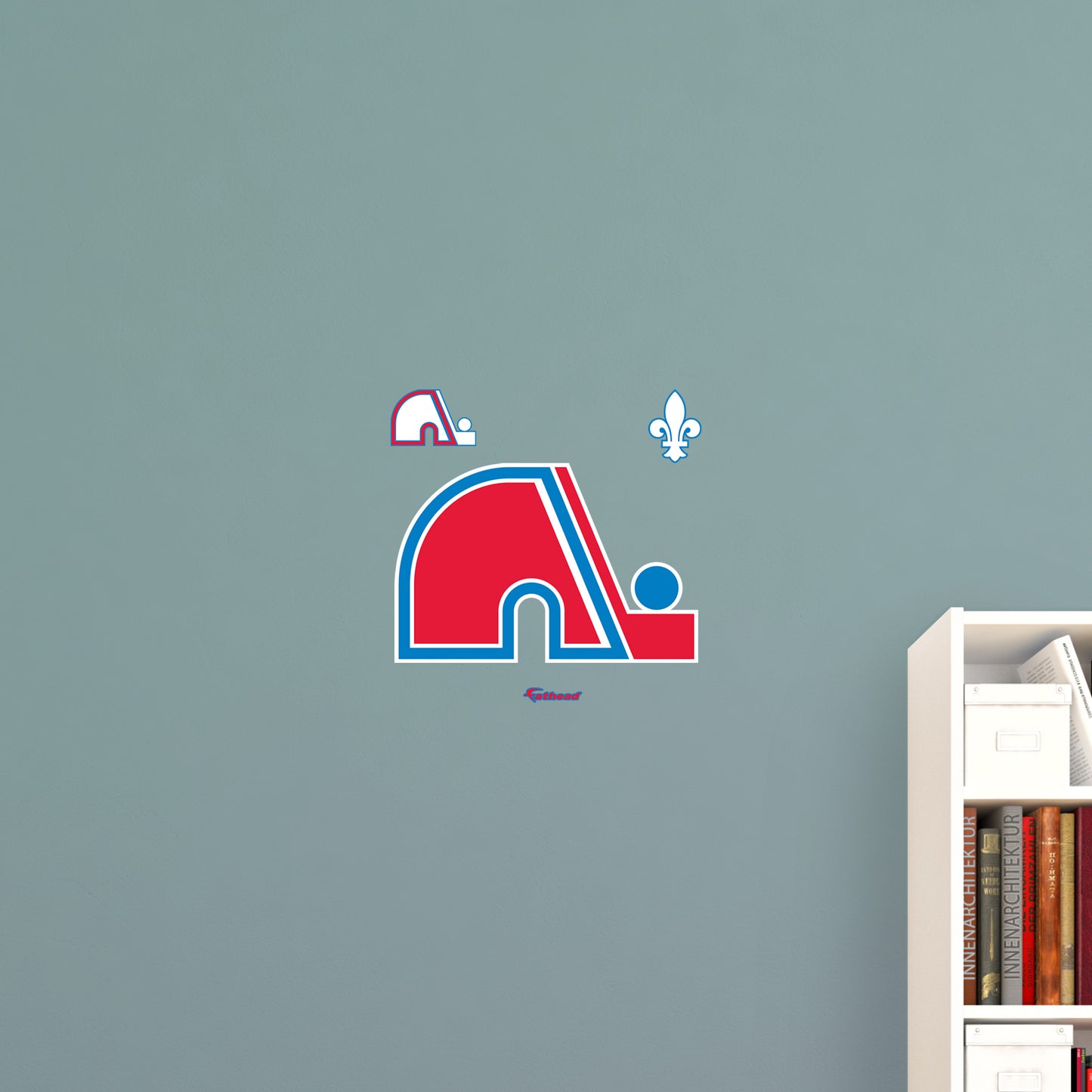 Quebec Nordiques:  Vintage Logo        - Officially Licensed NHL Removable     Adhesive Decal