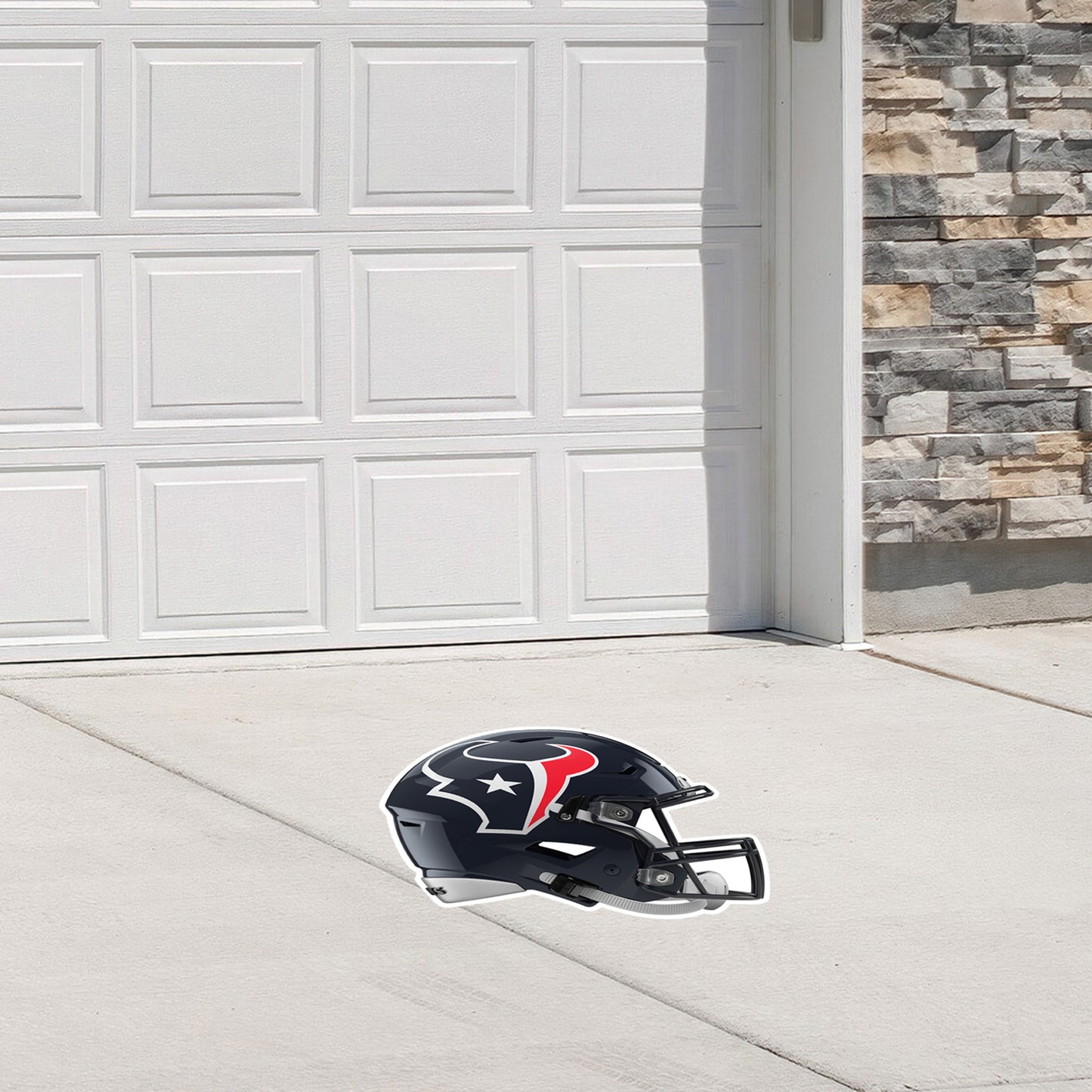 Houston Texans - Helmet - Outdoor Floor Decal - Official NFL - Scratch Resistant Alumigraphics Grip