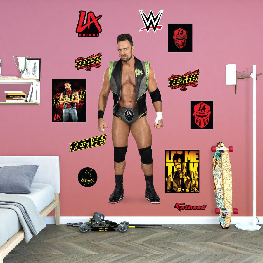 LA Knight - RealBig Collection - Official WWE - Reusable Vinyl Wall Decals