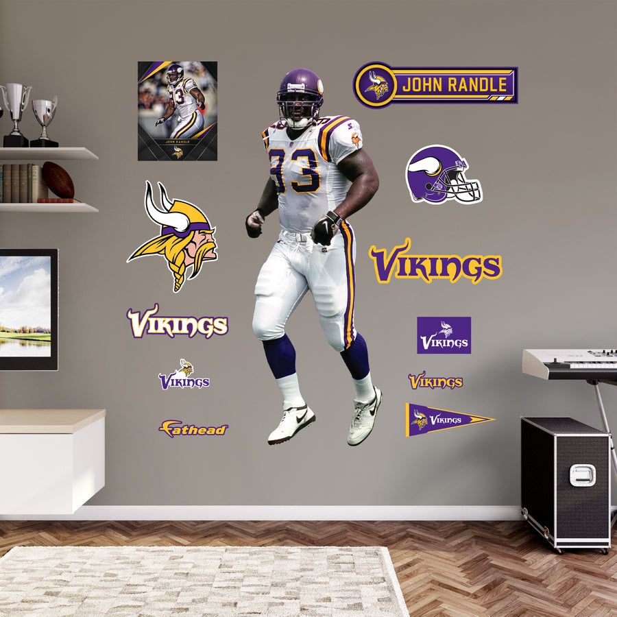 John Randle Legend - RealBig Collection - Official NFL - Minnesota Vikings - Reusable Vinyl Wall Decals