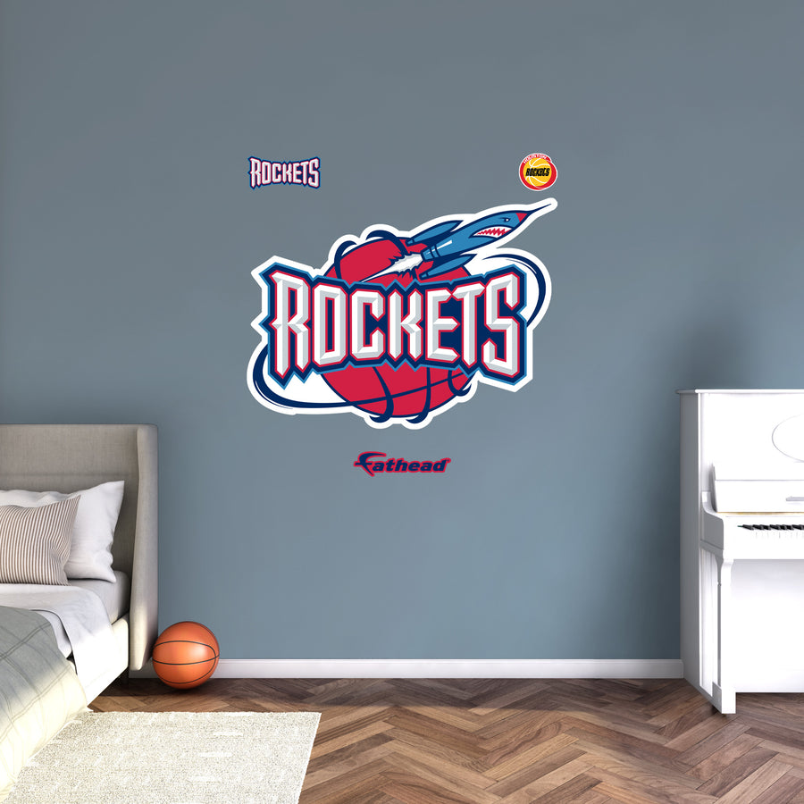 Houston Rockets - RealBig Classic Logo Collection - Official NBA - Reusable Vinyl Wall Decals