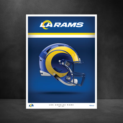 Los Angeles Rams - Helmet Series - Peel & Stick Poster - Official NFL - Reusable Vinyl Wall Decal