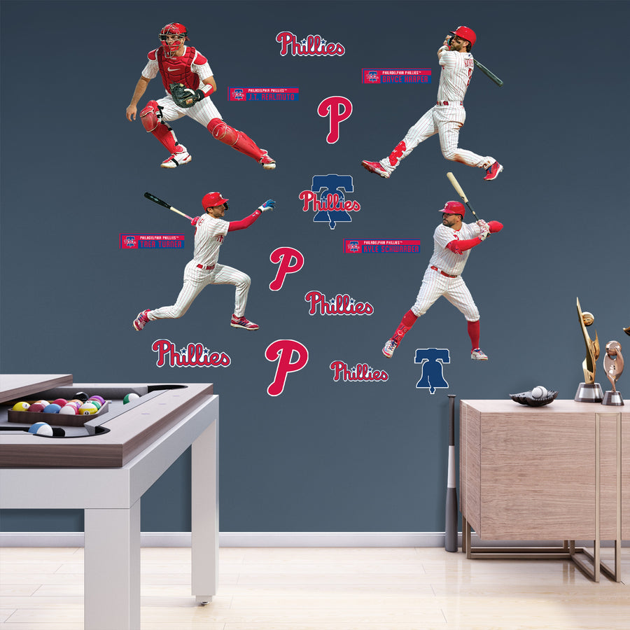 Philadelphia Phillies - RealBig Team Collection - Official MLB - Reusable Vinyl Wall Decals