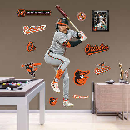 Baltimore Orioles: Jackson Holliday         - Officially Licensed MLB Removable     Adhesive Decal