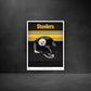 Pittsburgh Steelers - Helmet Series - Peel & Stick Poster - Official NFL - Reusable Vinyl Wall Decal