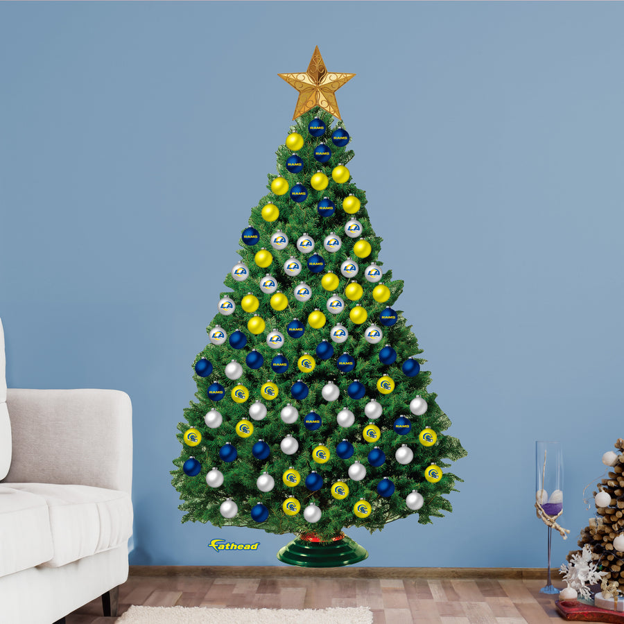Los Angeles Rams - Decorate Your Own Christmas Tree - Official NFL - Reusable Vinyl Wall Decals