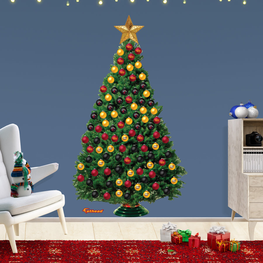 Miami Heat - Decorate Your Own Christmas Tree - Official NBA - Reusable Vinyl Wall Decals