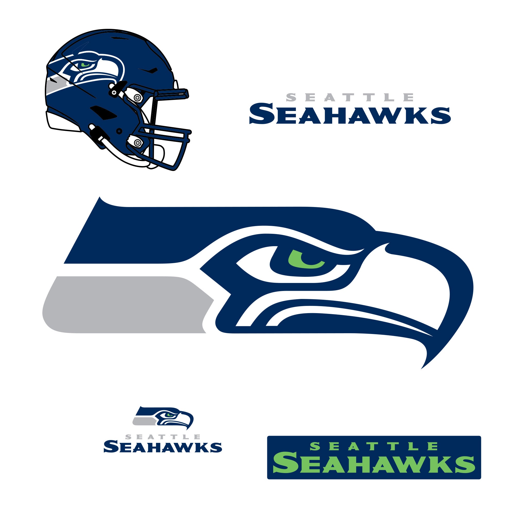 Seattle online Seahawks Logo Metal Cutout