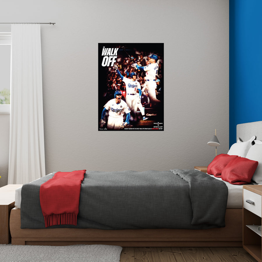Freddie Freeman - World Series Walk-off Grand Slam - Peel & Stick Poster - Official MLB - Los Angeles Dodgers - Reusable Vinyl Wall Decal