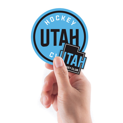 Utah Hockey Club - 5 Logo Minis (Mixed Sizes) - Official NHL - Reusable Vinyl Decals