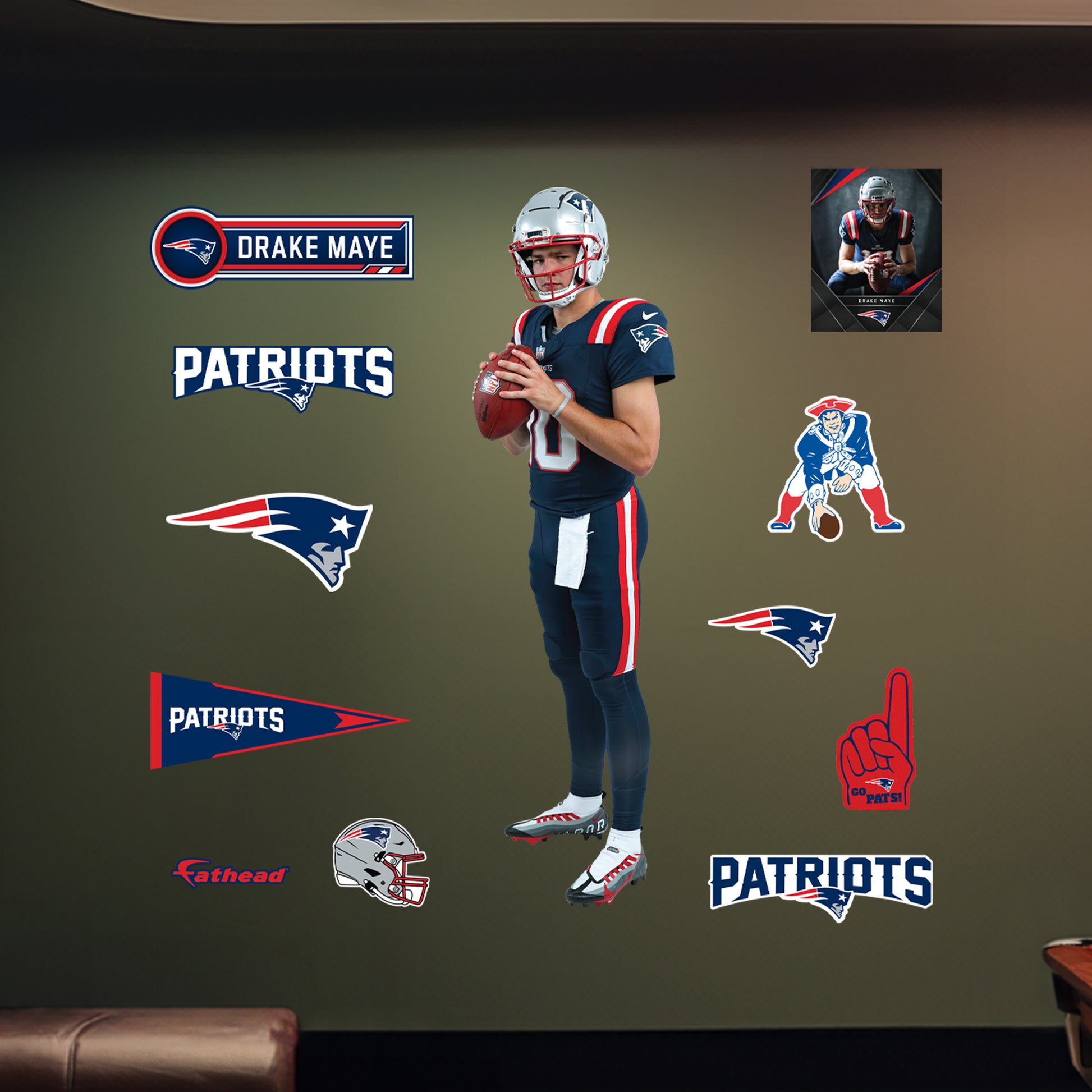 Life-Size Athlete +11 Decals  (22"W x 78"H) 