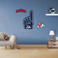 Fresno State Bulldogs:    Foam Finger        - Officially Licensed NCAA Removable     Adhesive Decal