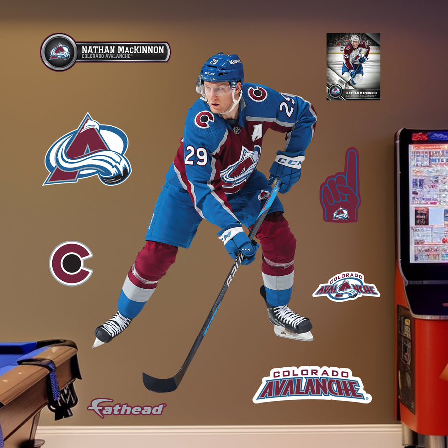 Nathan MacKinnon - RealBig Collection - Official NHL - Colorado Avalanche - Reusable Vinyl Wall Decals #4