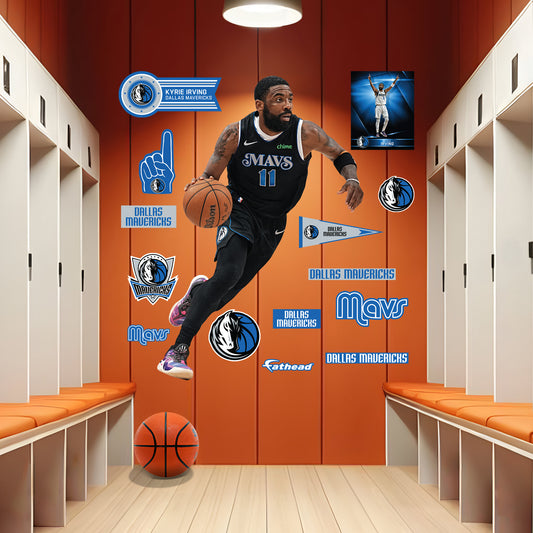 Dallas Mavericks: Kyrie Irving City Jersey        - Officially Licensed NBA Removable     Adhesive Decal