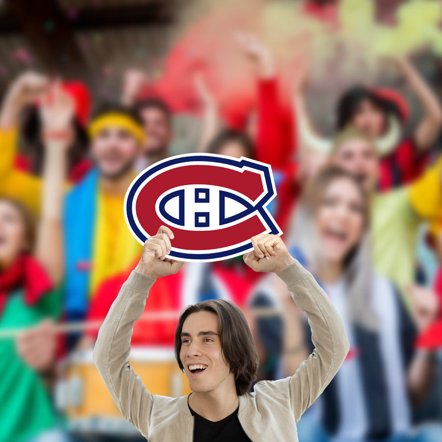 Logo - Big Head - Official NHL - Montreal Canadiens - Foam Core Cutout