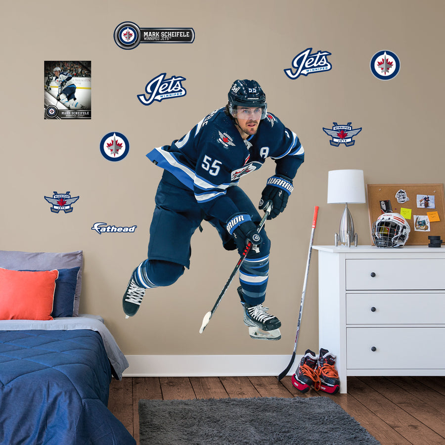 Mark Scheifele - RealBig Collection - Official NHL - Winnipeg Jets - Reusable Vinyl Wall Decals