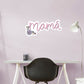 Mama Cursive Floral        - Officially Licensed Big Moods Removable     Adhesive Decal