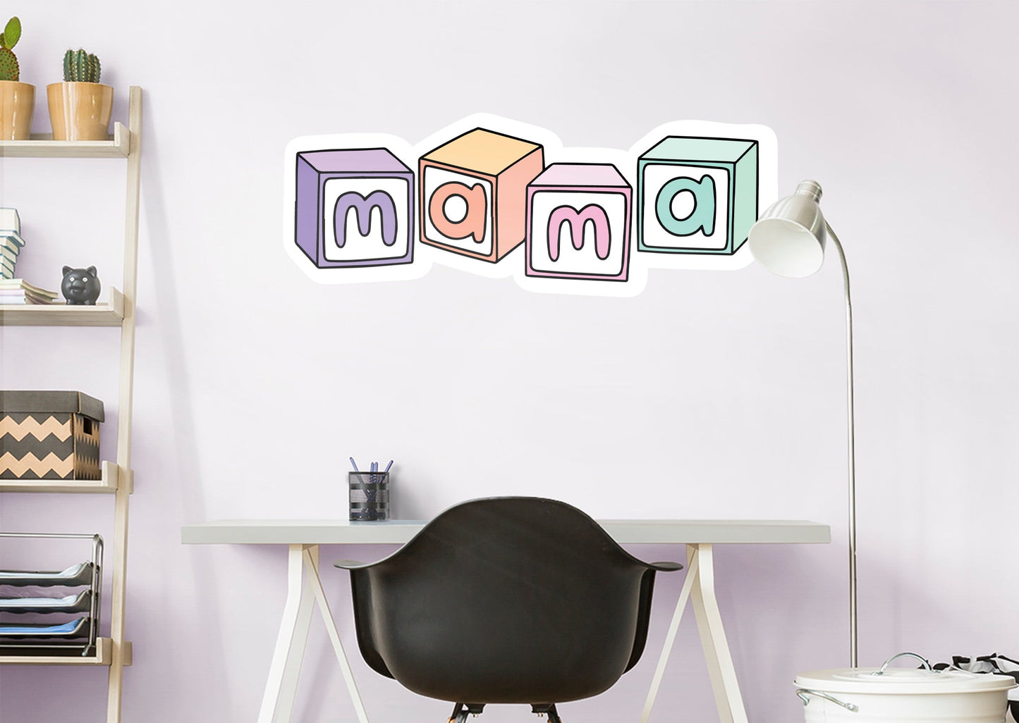 Mama Toy Blocks        - Officially Licensed Big Moods Removable     Adhesive Decal