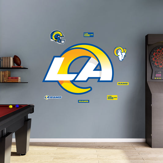 Los Angeles Rams:   LA Logo        - Officially Licensed NFL Removable     Adhesive Decal