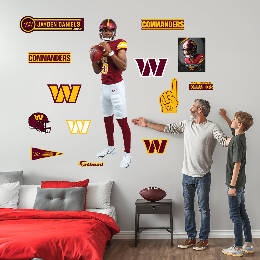 Life-Size Athlete +13 Decals  (22"W x 78"H) 